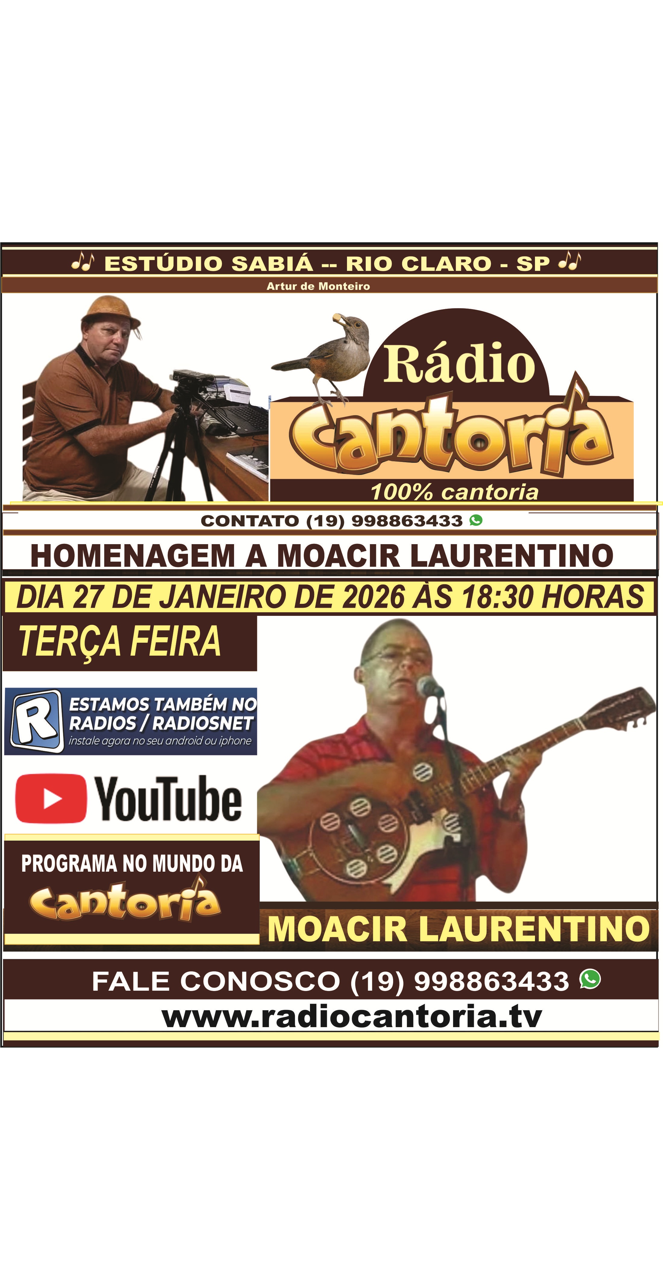HOMENAGEM A MOACIR LAURENTINO